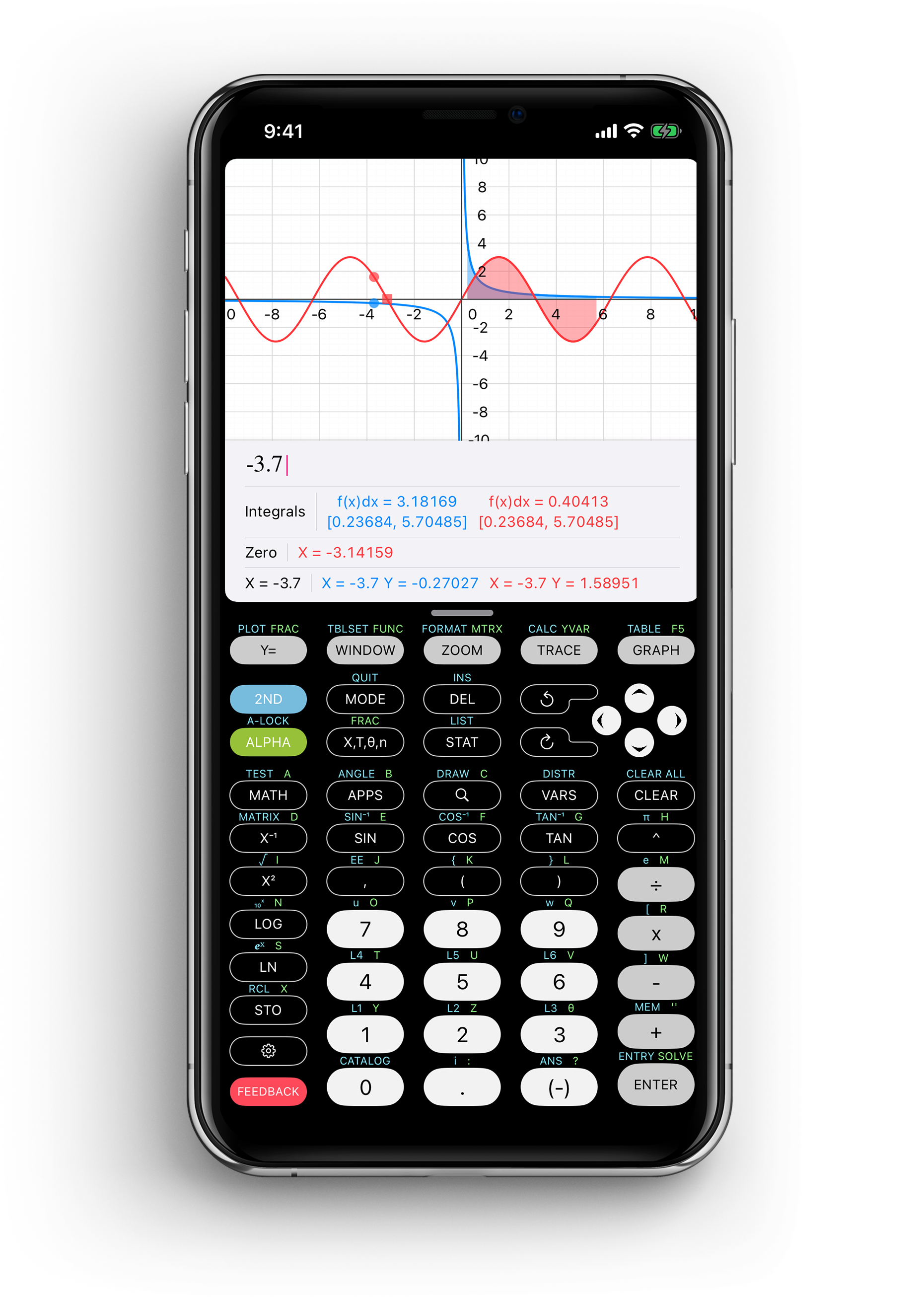 Calculate84 app screenshot showing speed