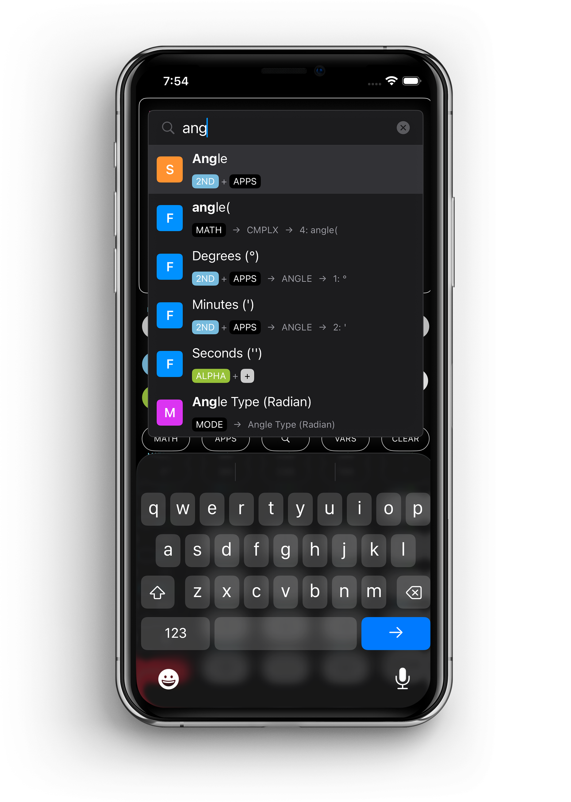Calculate84 app screenshot showing a step up